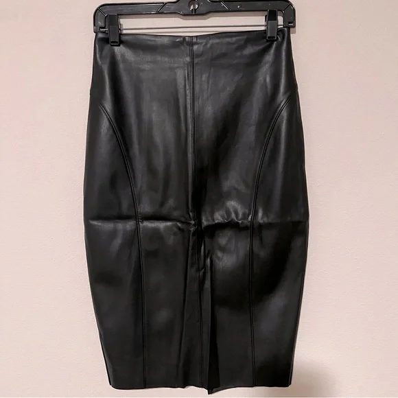 Express Skirts Express High Waisted Faux Leather Pencil Skirt Poshmark